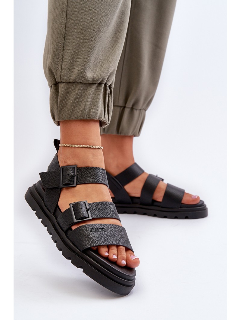 Women's Eco Leather Sandals Big Star NN274065 Black