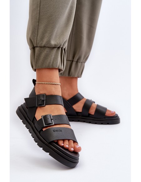 Women's Eco Leather Sandals Big Star NN274065 Black