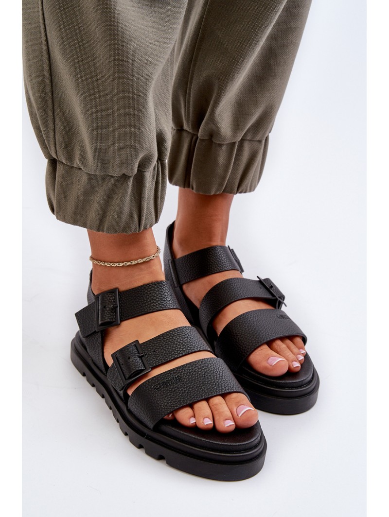 Women's Eco Leather Sandals Big Star NN274065 Black