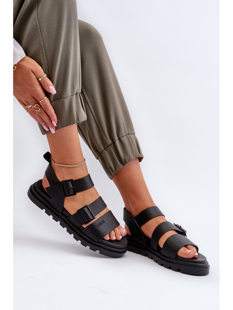 Women's Eco Leather Sandals Big Star NN274065 Black
