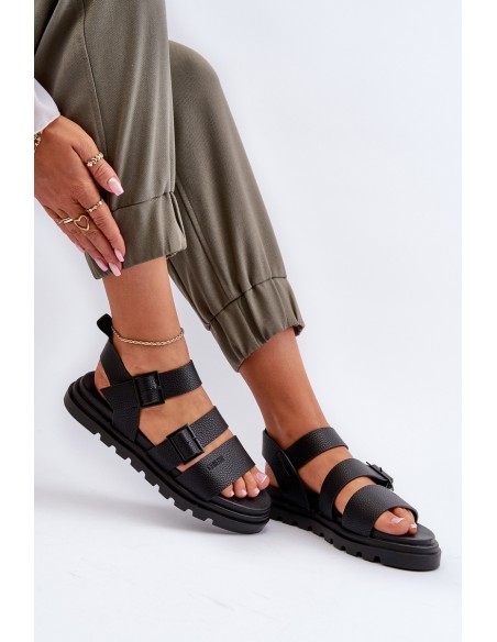 Women's Eco Leather Sandals Big Star NN274065 Black