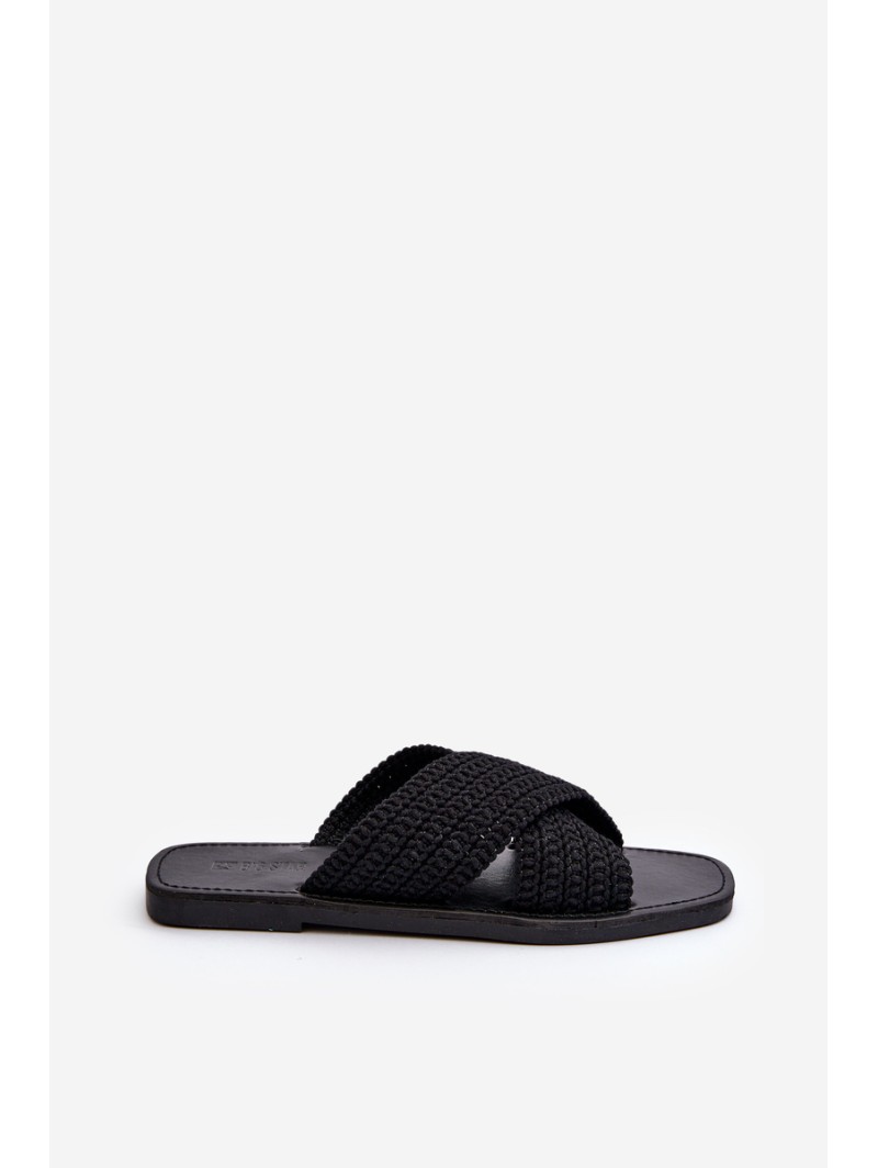 Women's Flat Sandals Big Star NN274077 Black
