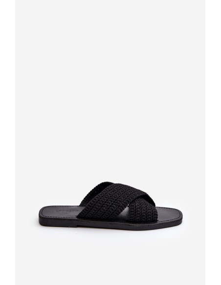 Women's Flat Sandals Big Star NN274077 Black