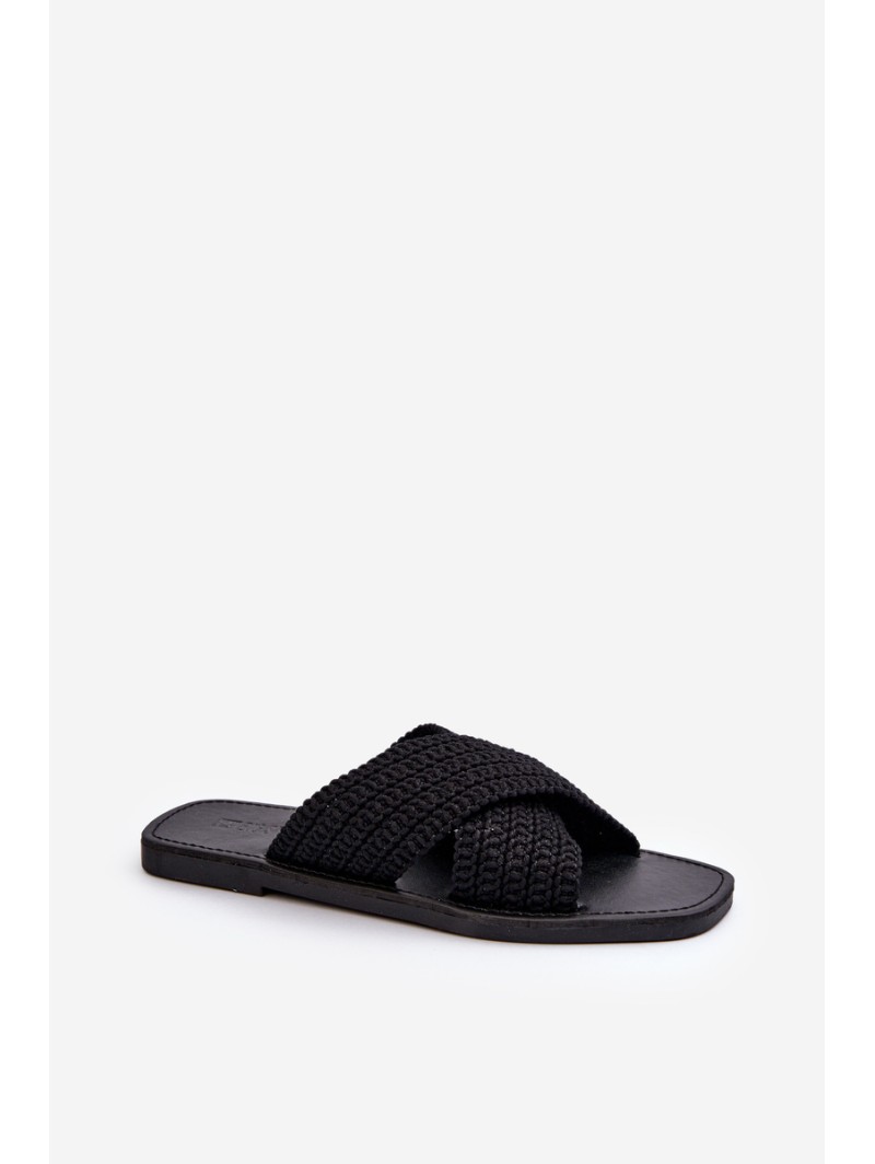 Women's Flat Sandals Big Star NN274077 Black