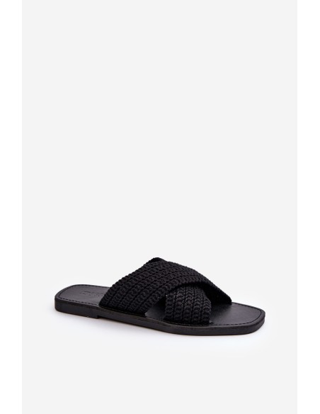 Women's Flat Sandals Big Star NN274077 Black