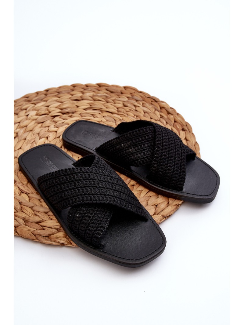 Women's Flat Sandals Big Star NN274077 Black