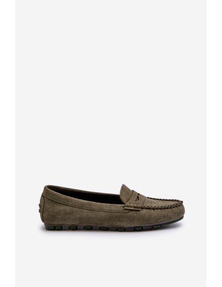 Women's Suede Moccasins Dark Beige Ranica