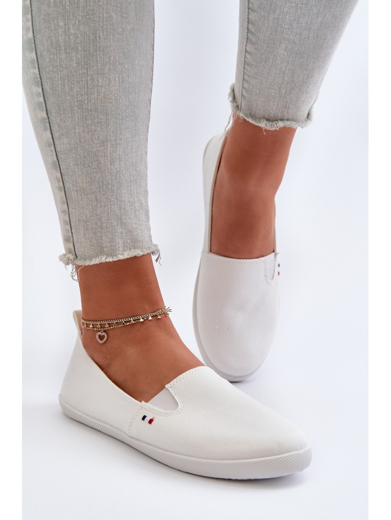 Women's White Slip-On Sneakers Adrancia