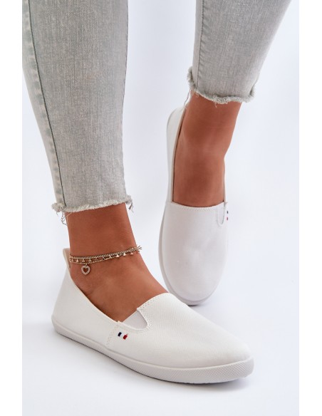 Women's White Slip-On Sneakers Adrancia