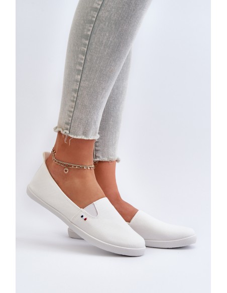 Women's White Slip-On Sneakers Adrancia