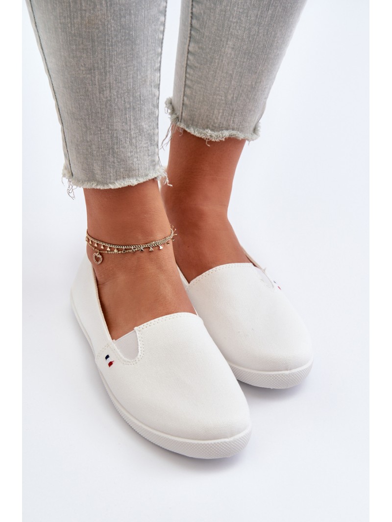 Women's White Slip-On Sneakers Adrancia