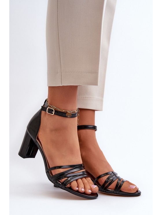 Black Sandals with Straps Enitia 2