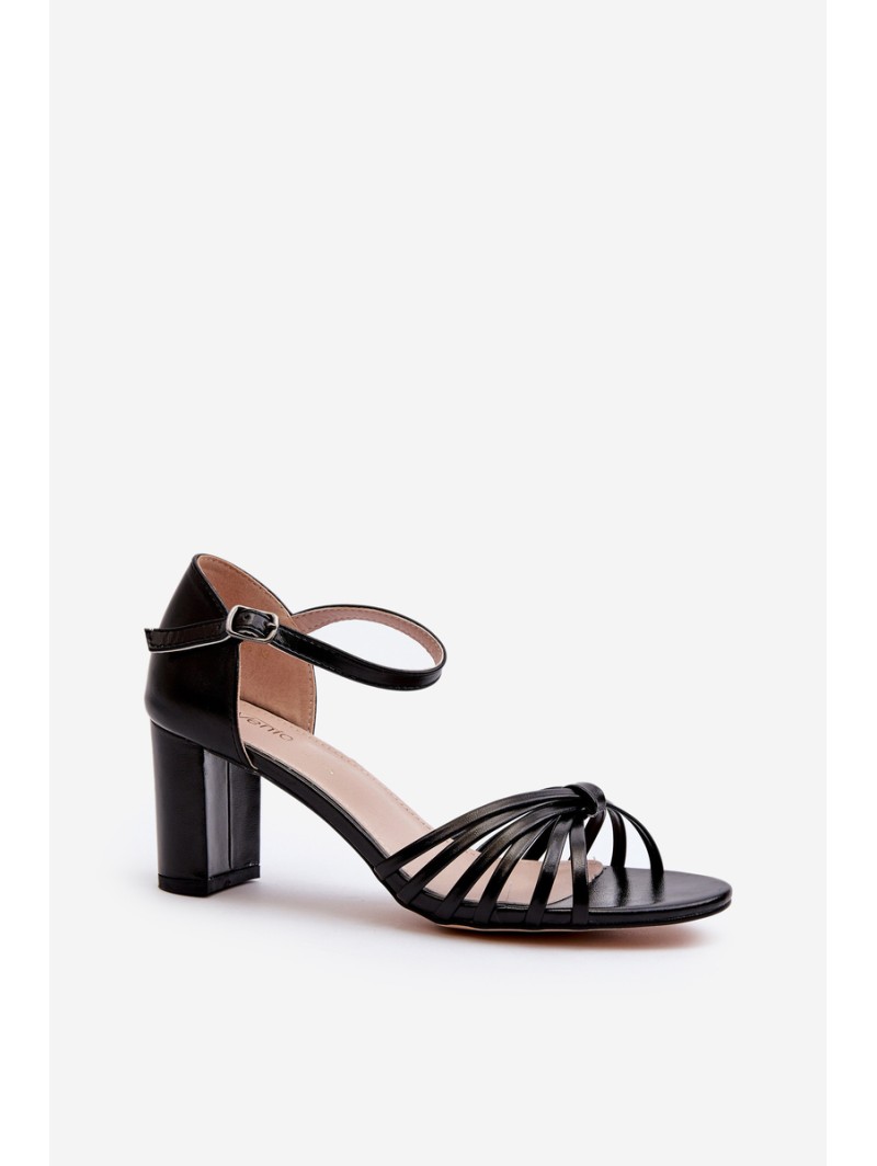 Women's Black Strappy Sandals Pyrrette