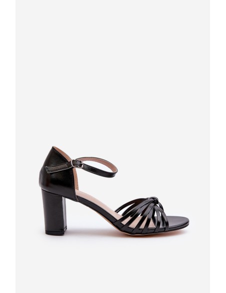 Women's Black Strappy Sandals Pyrrette