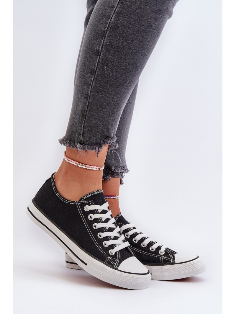 Women's Classic Low Black Sneakers Caelira