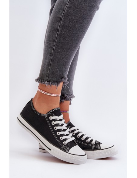 Women's Classic Low Black Sneakers Caelira