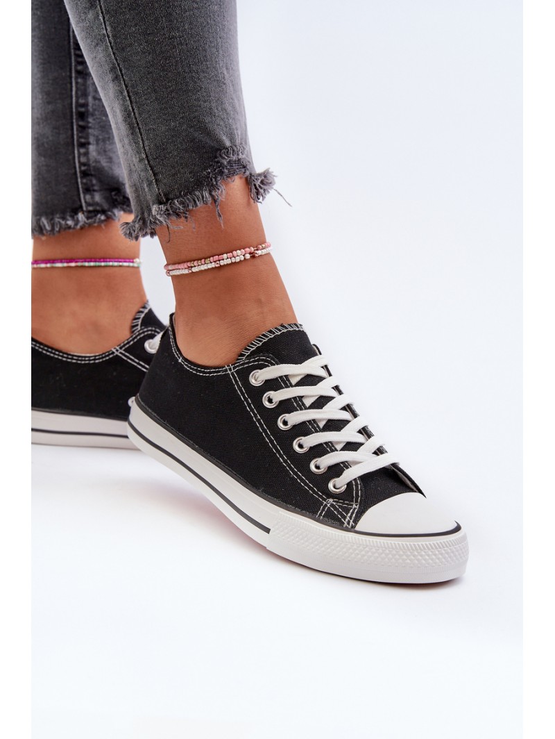 Women's Classic Low Black Sneakers Caelira