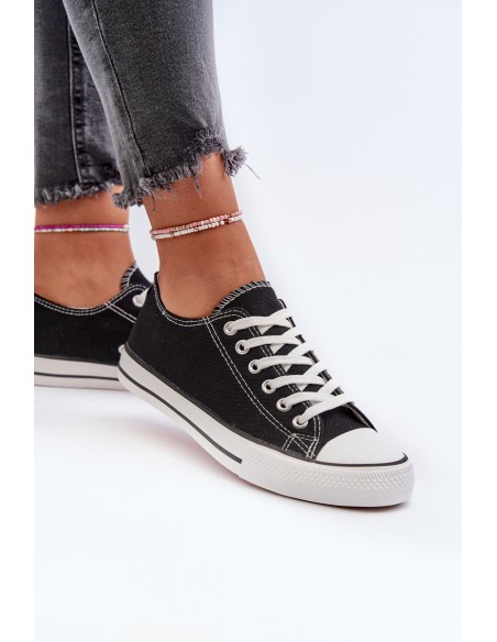 Women's Classic Low Black Sneakers Caelira