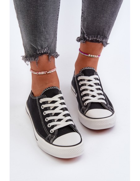 Women's Classic Low Black Sneakers Caelira