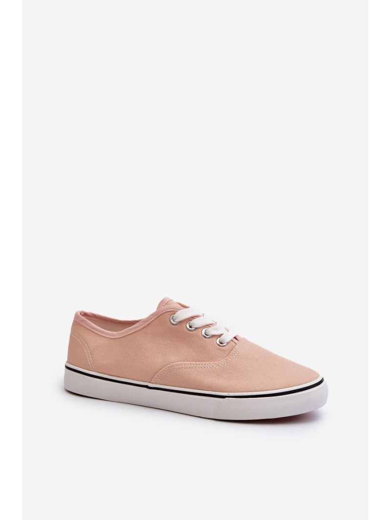 Women's Classic Pink Canvas Sneakers Olvali