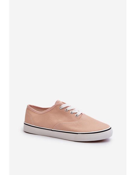 Women's Classic Pink Canvas Sneakers Olvali
