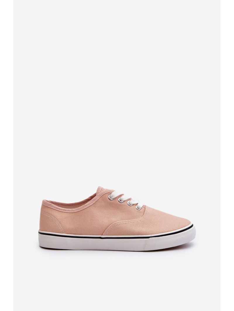 Women's Classic Pink Canvas Sneakers Olvali