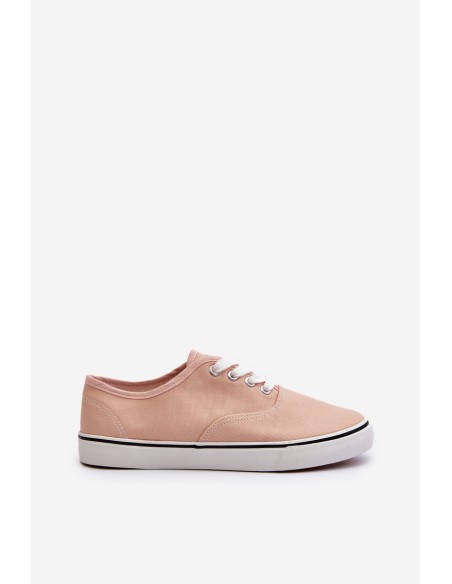 Women's Classic Pink Canvas Sneakers Olvali