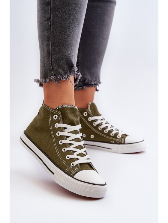 Women's Dark Green Sneakers Socerio