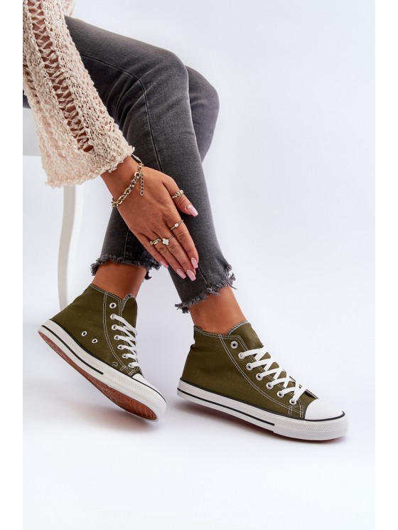 Women's Dark Green Sneakers Socerio 2