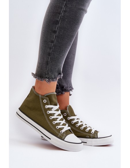 Women's Dark Green Sneakers Socerio