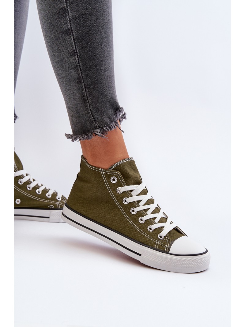 Women's Dark Green Sneakers Socerio