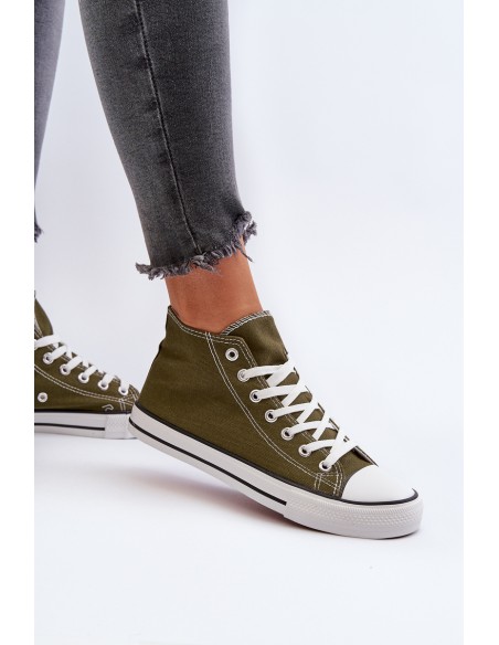 Women's Dark Green Sneakers Socerio