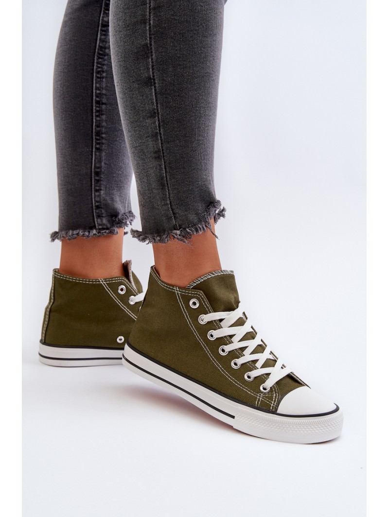 Women's Dark Green Sneakers Socerio