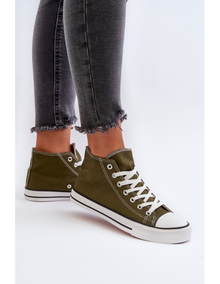 Women's Dark Green Sneakers Socerio