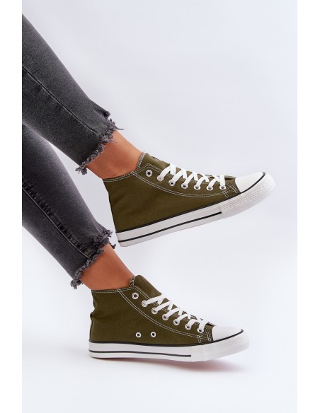 Women's Dark Green Sneakers Socerio