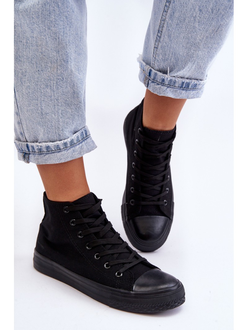 Women's Black Sneakers Socerio