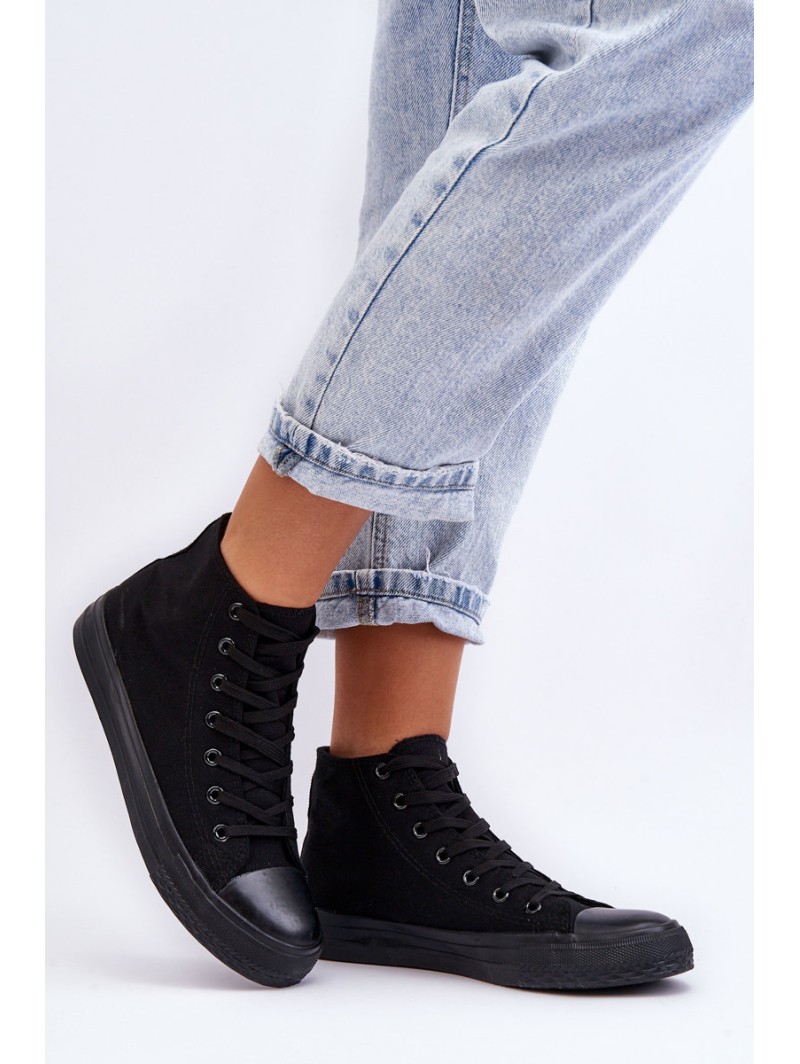 Women's Black Sneakers Socerio