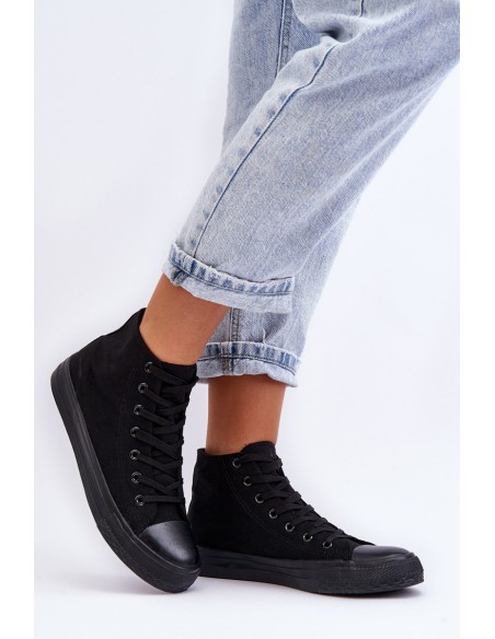 Women's Black Sneakers Socerio