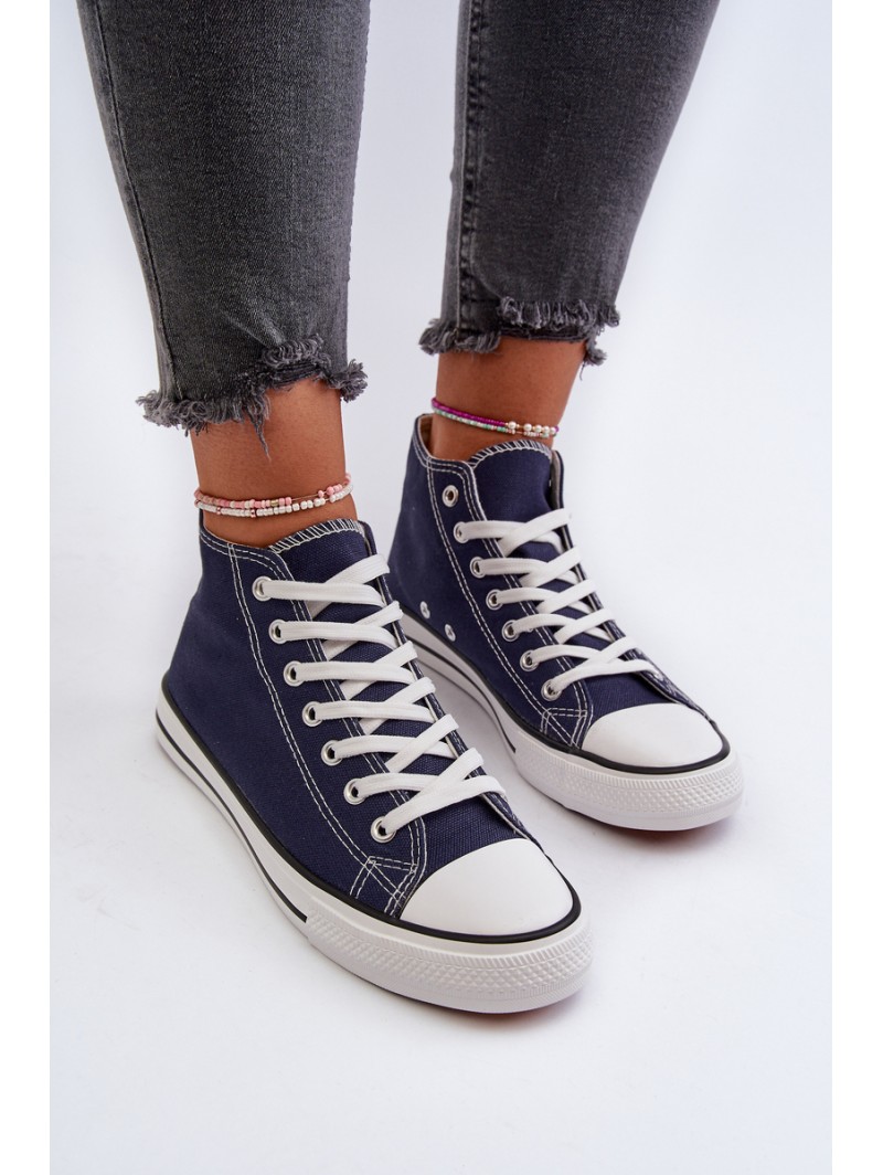 Navy Blue Women's Sneakers Socerio