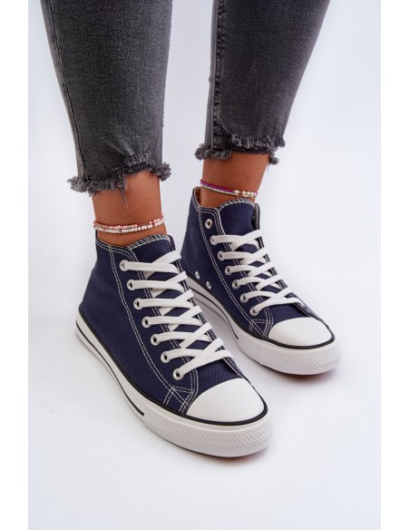 Navy Blue Women's Sneakers Socerio