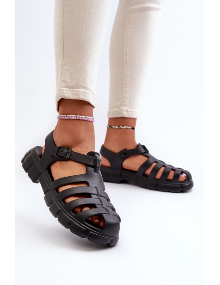 Women's Foam Sandals Roman Black Gasaria