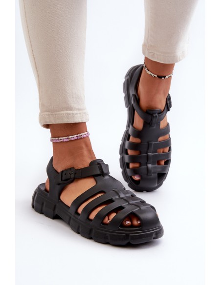 Women's Foam Sandals Roman Black Gasaria