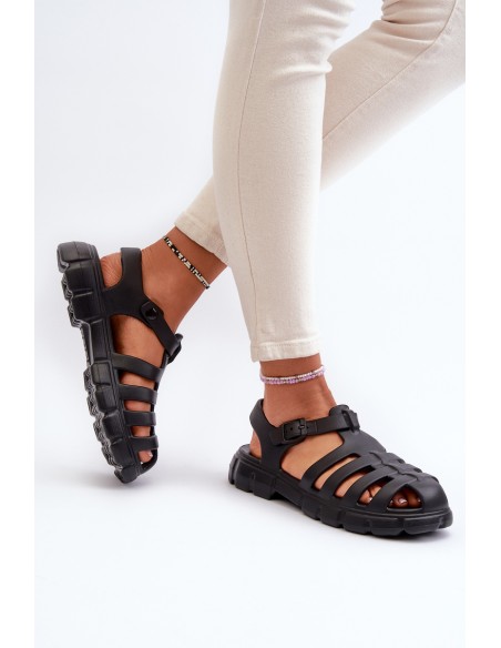 Women's Foam Sandals Roman Black Gasaria
