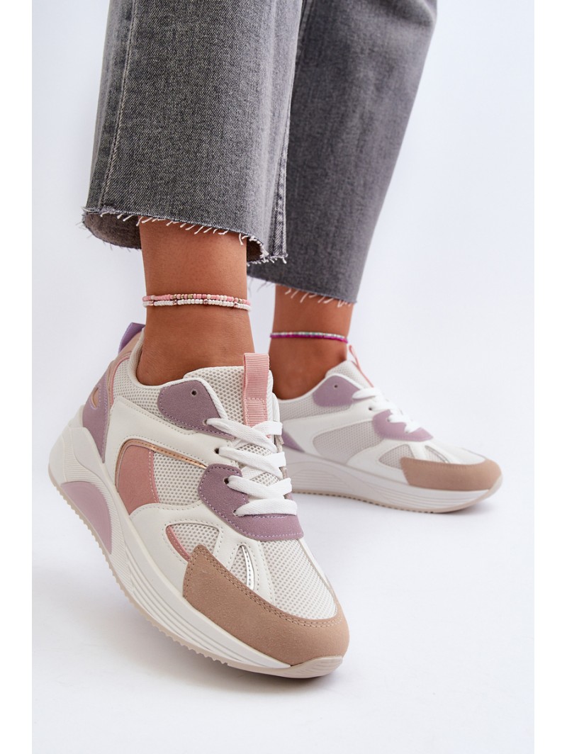 Women's Platform Sneakers Purple Lenivia