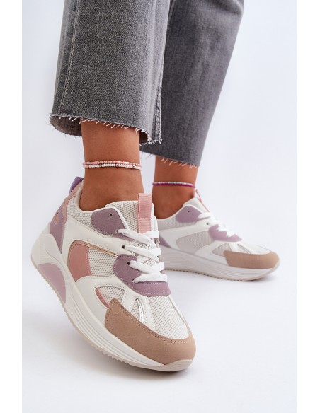 Women's Platform Sneakers Purple Lenivia