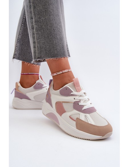 Women's Platform Sneakers Purple Lenivia