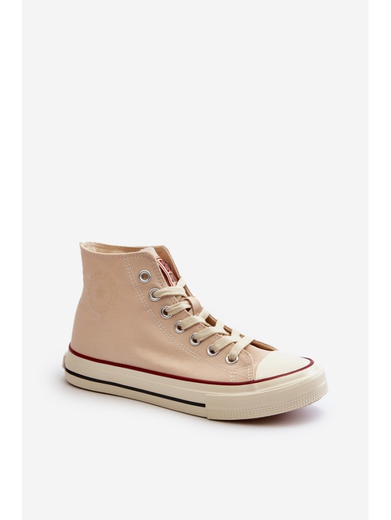 Women's High Top Sneakers Big Star NN274278 Beige