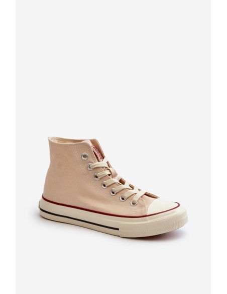 Women's High Top Sneakers Big Star NN274278 Beige