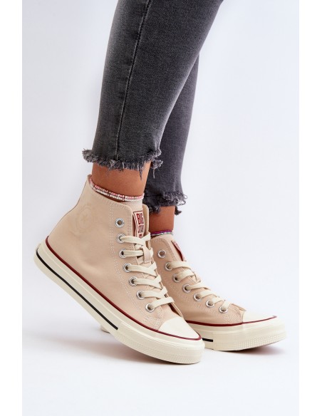 Women's High Top Sneakers Big Star NN274278 Beige