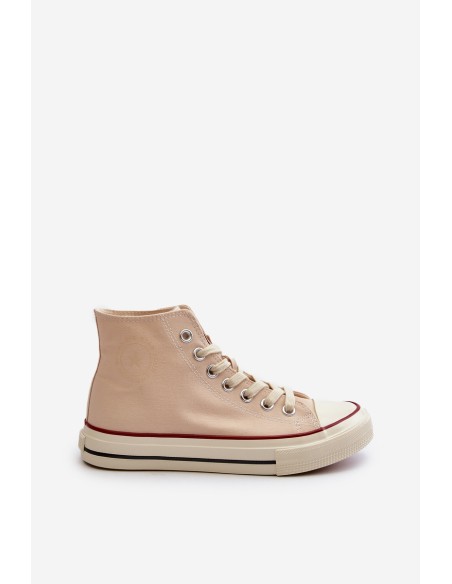 Women's High Top Sneakers Big Star NN274278 Beige